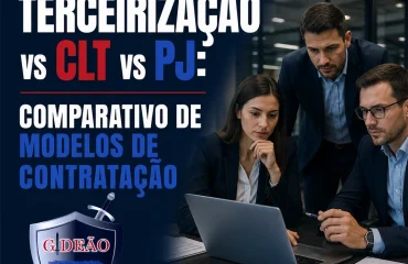 Terceirização vs CLT vs PJ - Comparativo de Modelos de Contratação