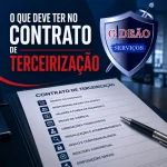 O que deve ter no contrato de terceirização