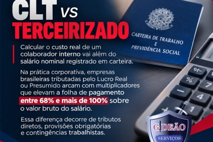 Encargos trabalhistas: CLT vs terceirizado